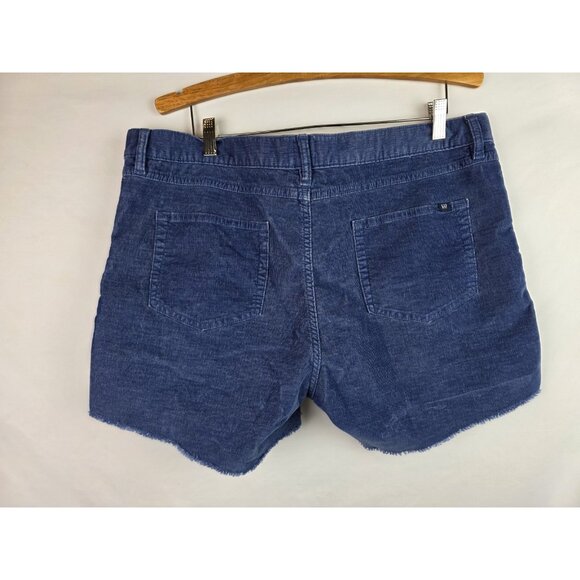 GAP Women's Shorts Size 16 Blue Corduroy Cut Off Short - Picture 7 of 9